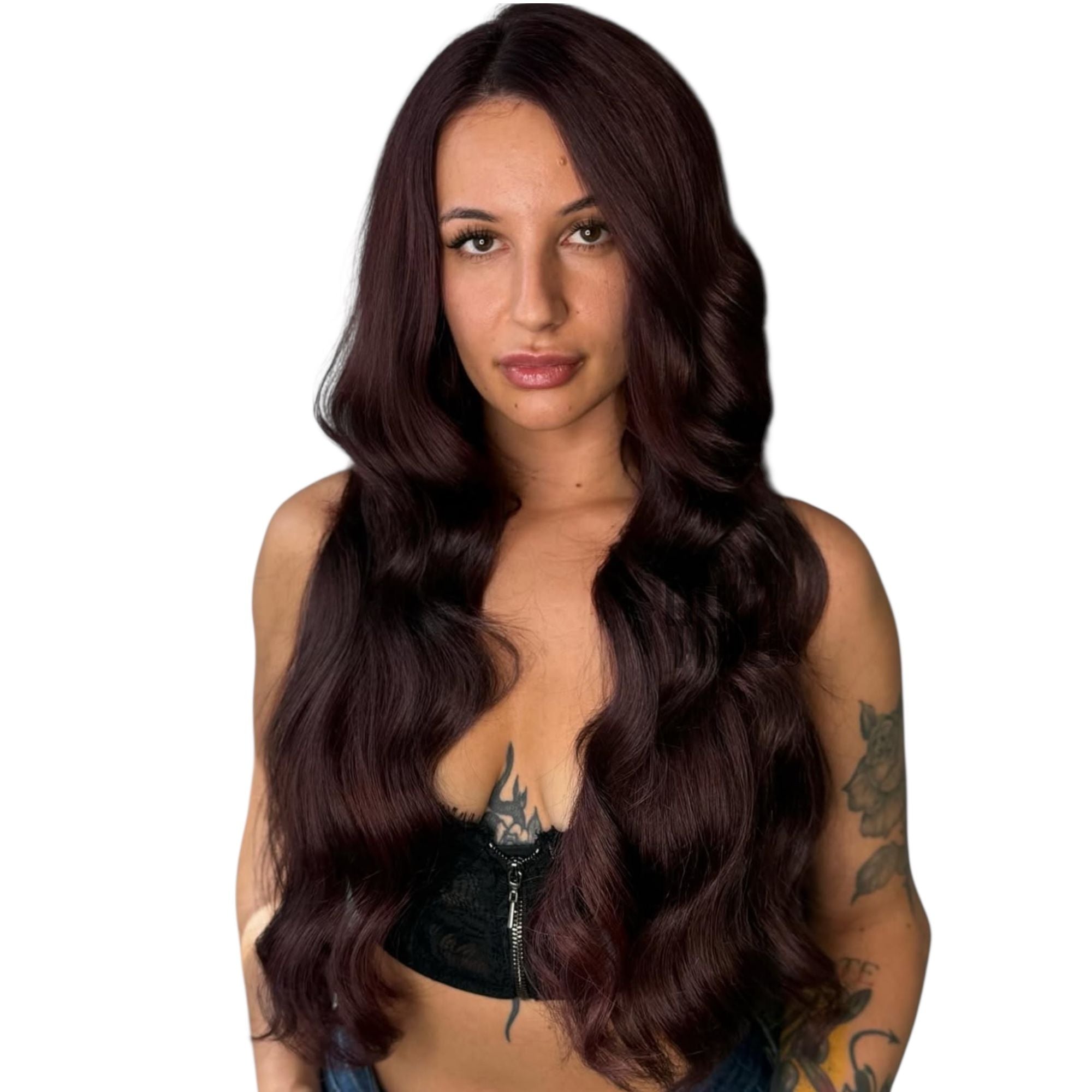 Haarverlängerung Extensions 99J Burgund