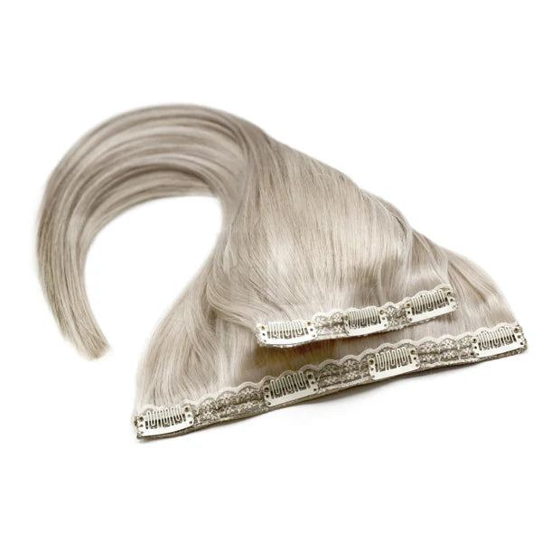 Clip-In Extensions 2-teiliges Set aus Echthaar 100 g – 15 cm und 25 cm Breite