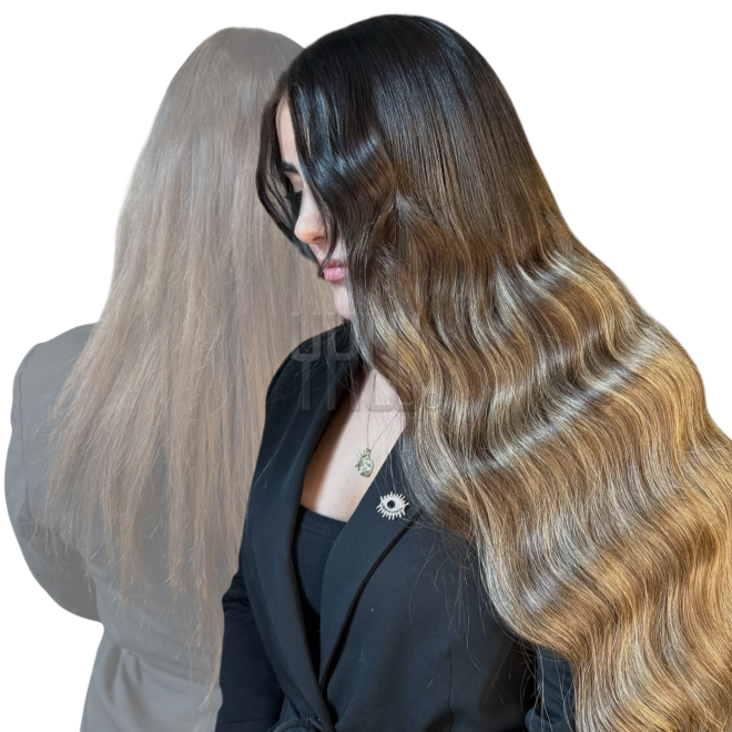 Hochwertige Haarverlängerung aus Echthaar. Bonding Extensions, Tape Extensions, Clip-In Sets in professioneller Qualität. Direkt im YHW® Online Shop bestellen.