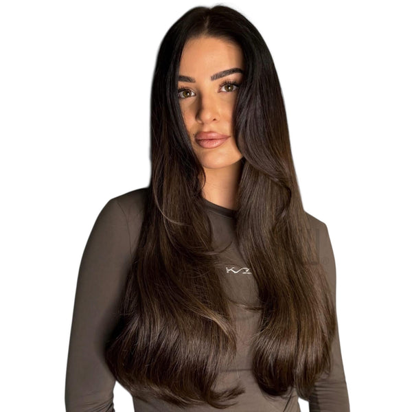 Clip in Extensions 2A Dunkel Natur Aschbraun