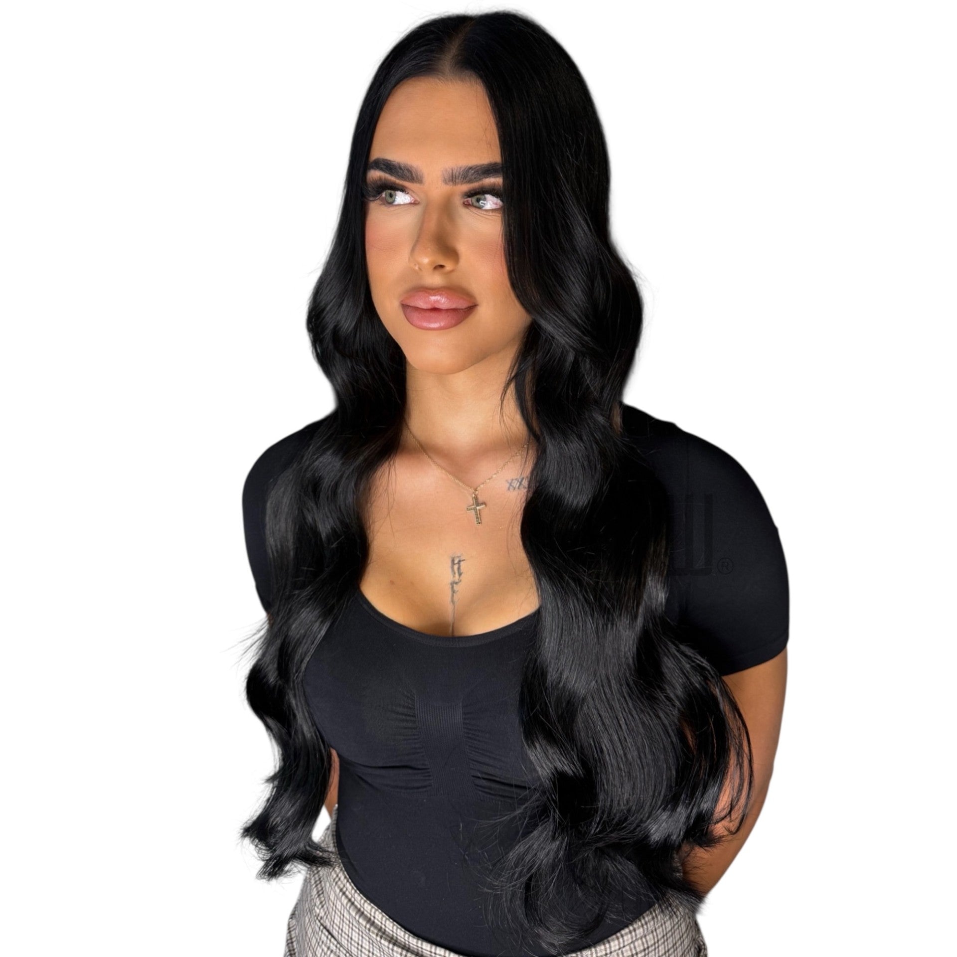 Haarverlängerung Extensions 01 schwarz