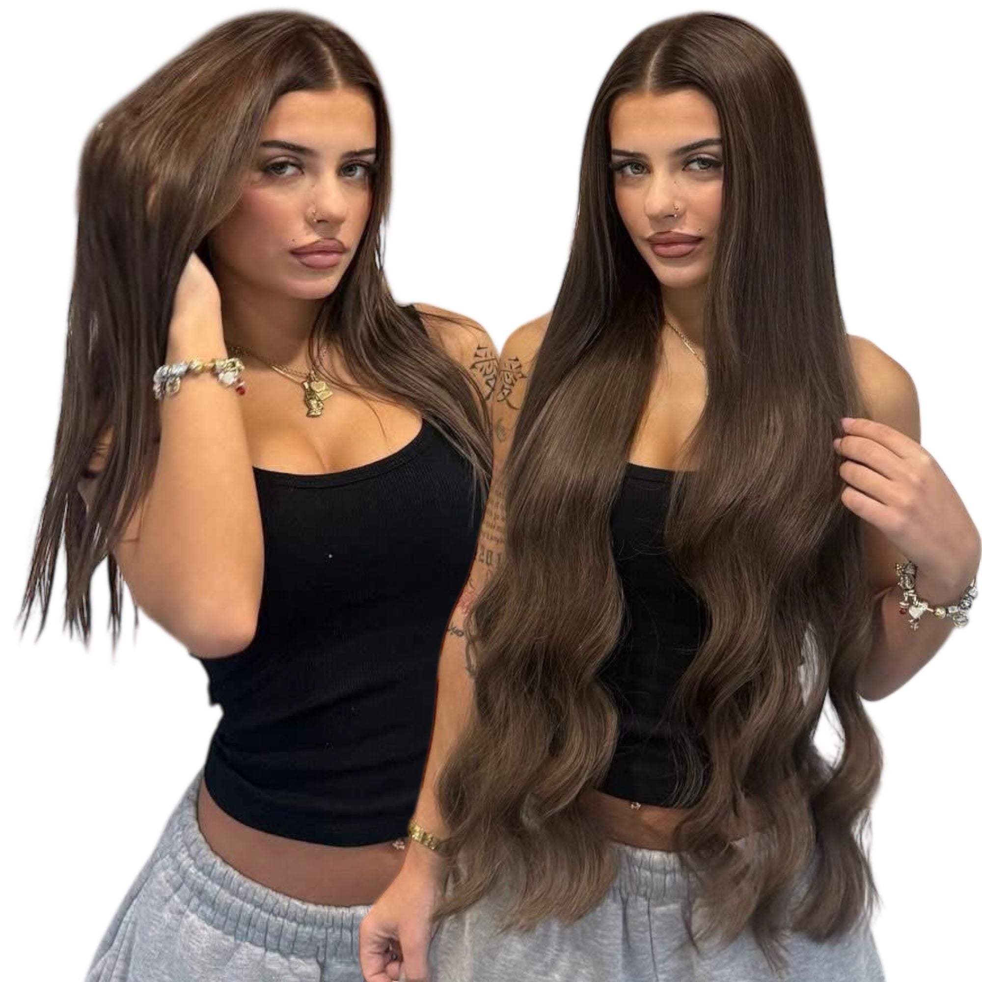 Echthaar One Piece Haarverlängerung Extensions: Einfache Anwendung