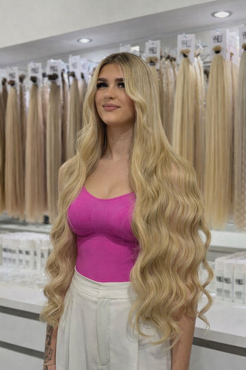 Tape Extensions XXL aus Echthaar – 85 cm